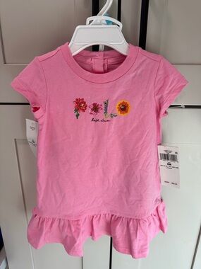 Polo Ralph Lauren Pink Ruffle Dress with Bloomers 6 Months